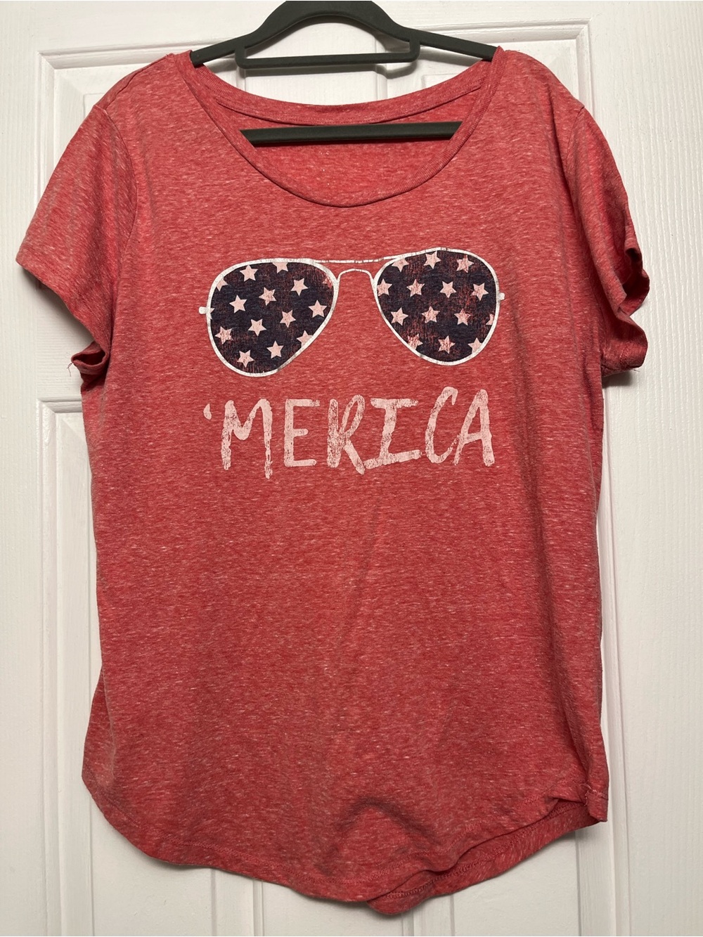 'Merica Red Short Sleeve Graphic Tee